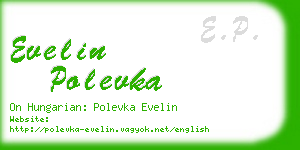 evelin polevka business card
